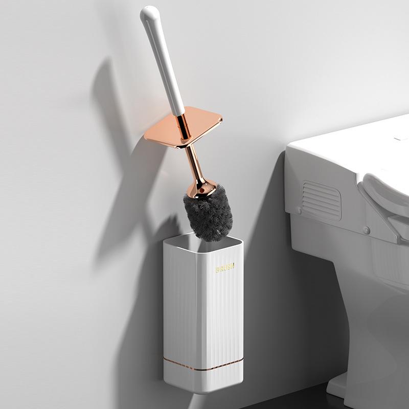 Multifunctional Soft-Bristle Toilet Brush with Long Handle & Base