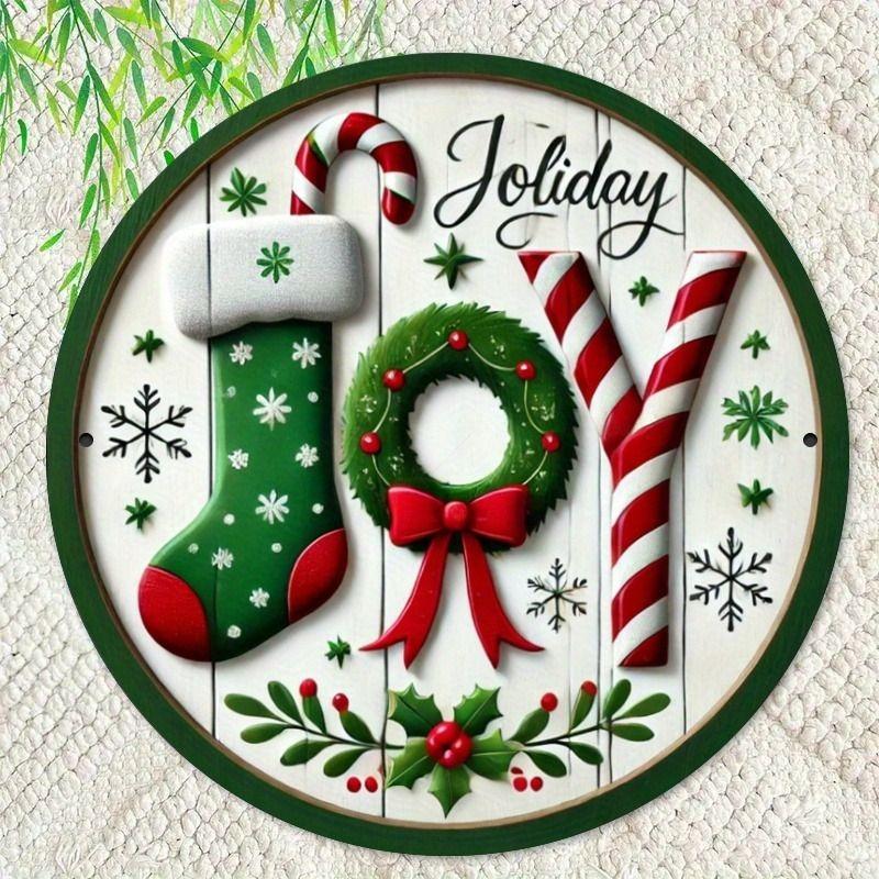 2D Flat Hanging Decorative Metal Sign Hand Painted Art