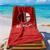 Ac Milan Beach Towel Super Soft Microfiber Quickdry Fabric Comfortable Lightweight