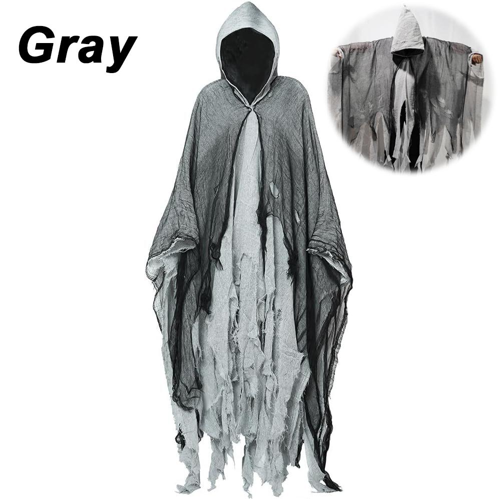 Halloween Cloak Witch Cloak Grim Reaper Costume Cloak Haunted House Costume Dress Up Horror Trick Costume Props
