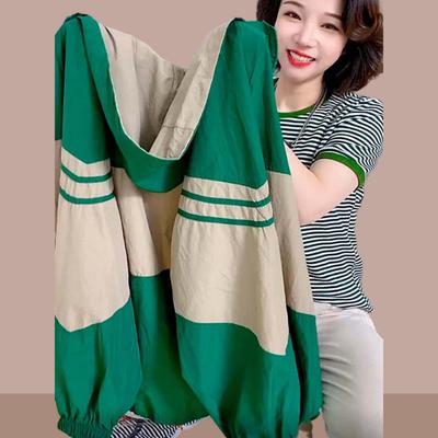 Ropa de Protección Solar para Mujer Chaqueta Corta Fina Coreana de Verano Holgada Básico Abrigo Casual Transpirable Protector Solar Ropa Exterior