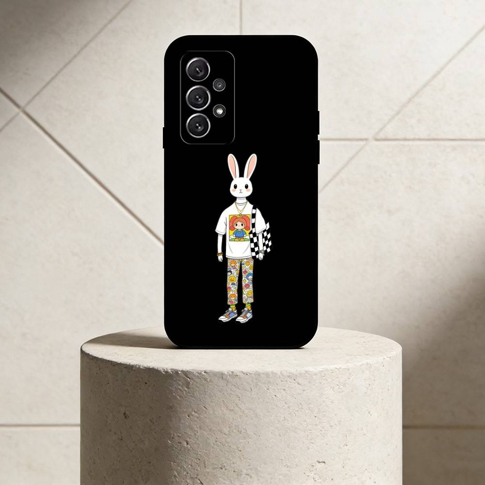 

H-Humanized animal phone Case For Samsung S25,24,21,22,23,30,Ultra,20,Plus,Fe,Lite,Note Soft Black Cover Samsung S22ULTRA5G