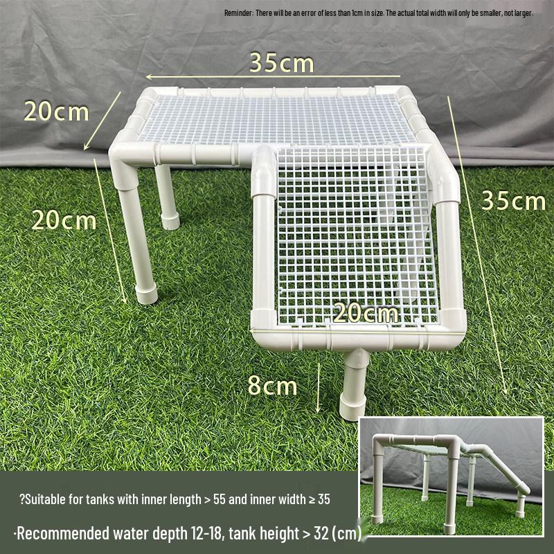 Turtle Sunbathing & Climbing Platform – Adjustable Handmade Floating Rest Area