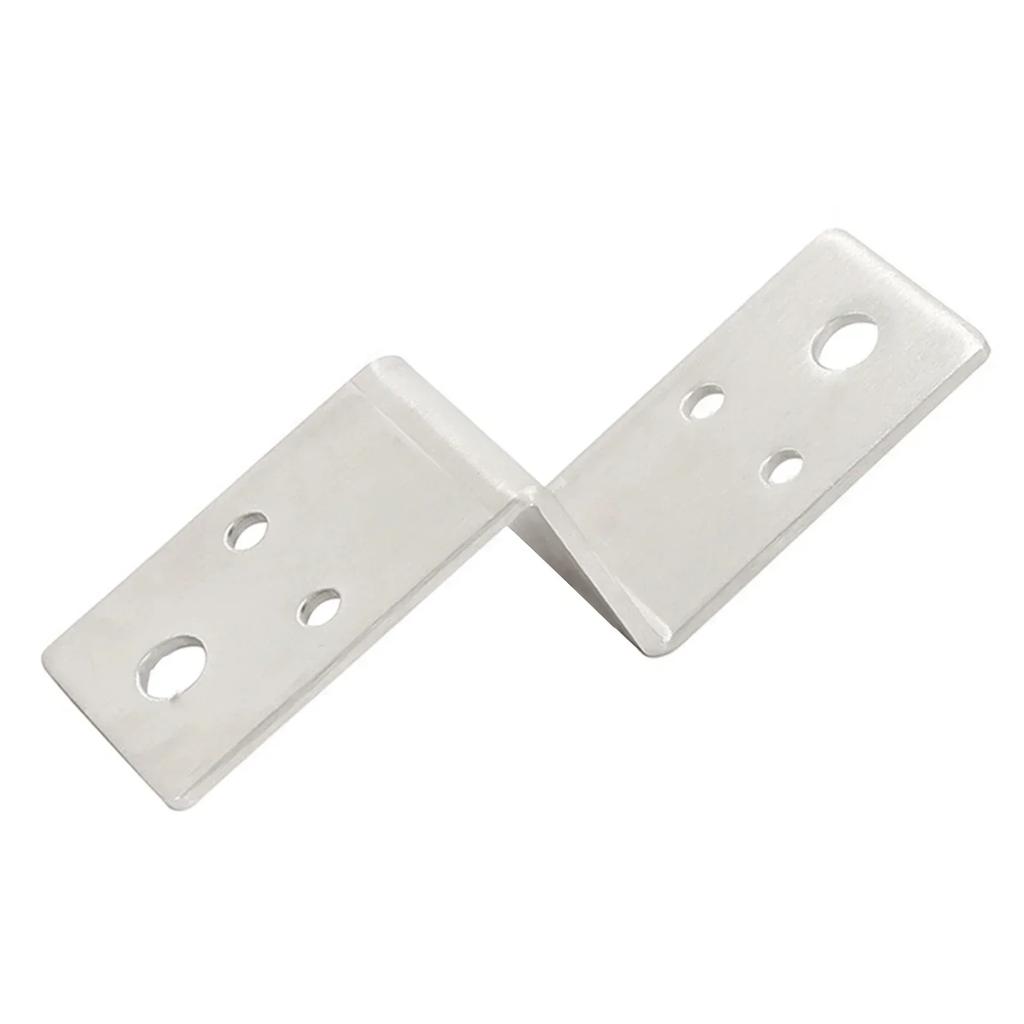 Corner Brackets Connector Z-Shaped Corner Fixed Fasteners Multifunctional Stainless Steel Fixed Brackets Connector Hardware
