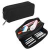 Simple Nylon Large Capacity Double Layered Stationery Box Portable Student Stationery Bag Multi-functional pencil case