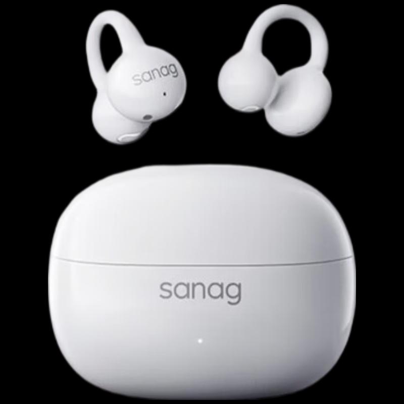 SANAG AI Bone Conduction Concept Ear Clip Bluetooth Sport Earbuds
