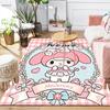 Custom 1Pc Melody Kuromi Flowers Rug Office Carpet Indoor Outdoor Entrance Doormat Nonslip Soft And Comfortable Living Room D2915287