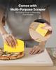 Pizza Stone, 406 X 355 Mm Rectangular Cordierite Pizza Stone, Extra Large Baking-Stone with Scraper, 15 Mm Thick Heat-Resistant Cordierite, for
