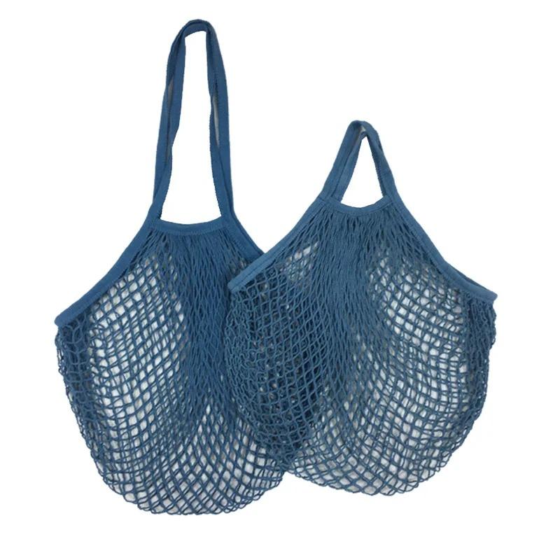 1/2pcs Cotton String Shopping Tote Bags Fruit Vegetable Storage Organizer Reusable Washable Grocery Eco Friendly Mesh Bags