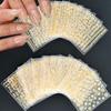 Gold 3D Self-Adhesive Full Cover Nail Stickers for Kids - Wearable Manicure Decals
