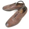 80s-90s Vintage Old Church Leather Full Brogue Wingtip Oxford 8F / 26.5cm / Brown Dress Shoes