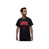 Jordan SS25 Brand Logo Letter Crew Neck Short Sleeve T-Shirt Men T-Shirts Black Fitness-Red HQ0010010