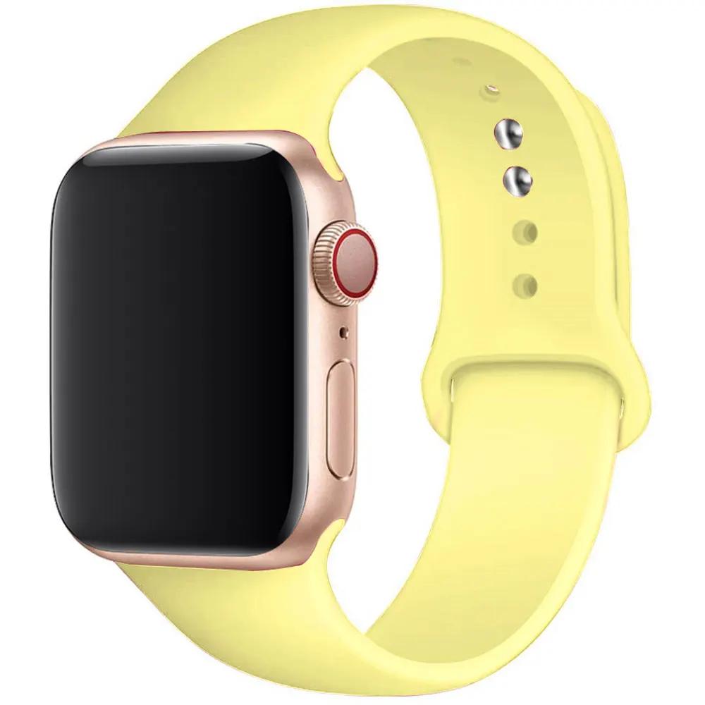 Silikonový řemínek pro Apple Watch 44mm 40mm 49mm 45mm 41mm 38mm 42mm Correa Belt Bracelet pro Apple Watch Series 9 8 7 6 5 3 SE Ultra 2
