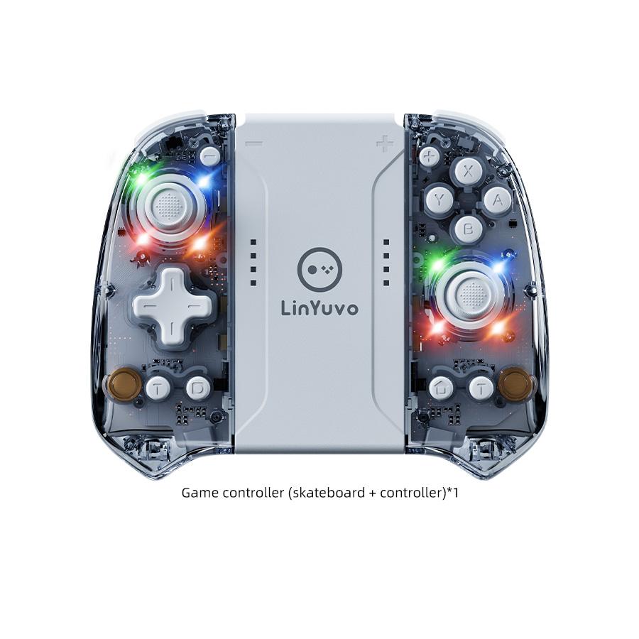 

Бездротовий геймпад YS58 RGB Джойпад для Switch/OLED з Turbo/6-осьовим гіроскопом/джойстиком Холла для ПК/IOS/Andriod Ігровий контролер