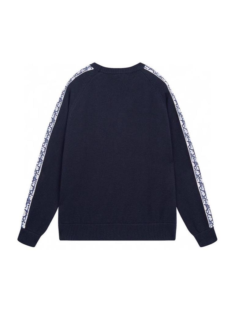 Unisex Trendy Round Neck Jacquard Knit Sweater - Autumn/Winter High-End Style
