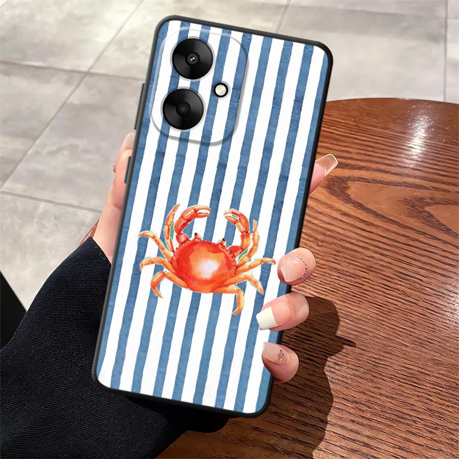 Marine Animals Case for Xiaomi Redmi 9A 9C 12 A5 13C 10 K60 12C 9T K40 K50 Gaming A1 A2 Plus Soft Back Phone Cover