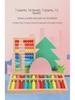 "Double-Sided Wooden Magnetic Blackboard: Educational Writing & Drawing Board with Calculation Rack for Kids"