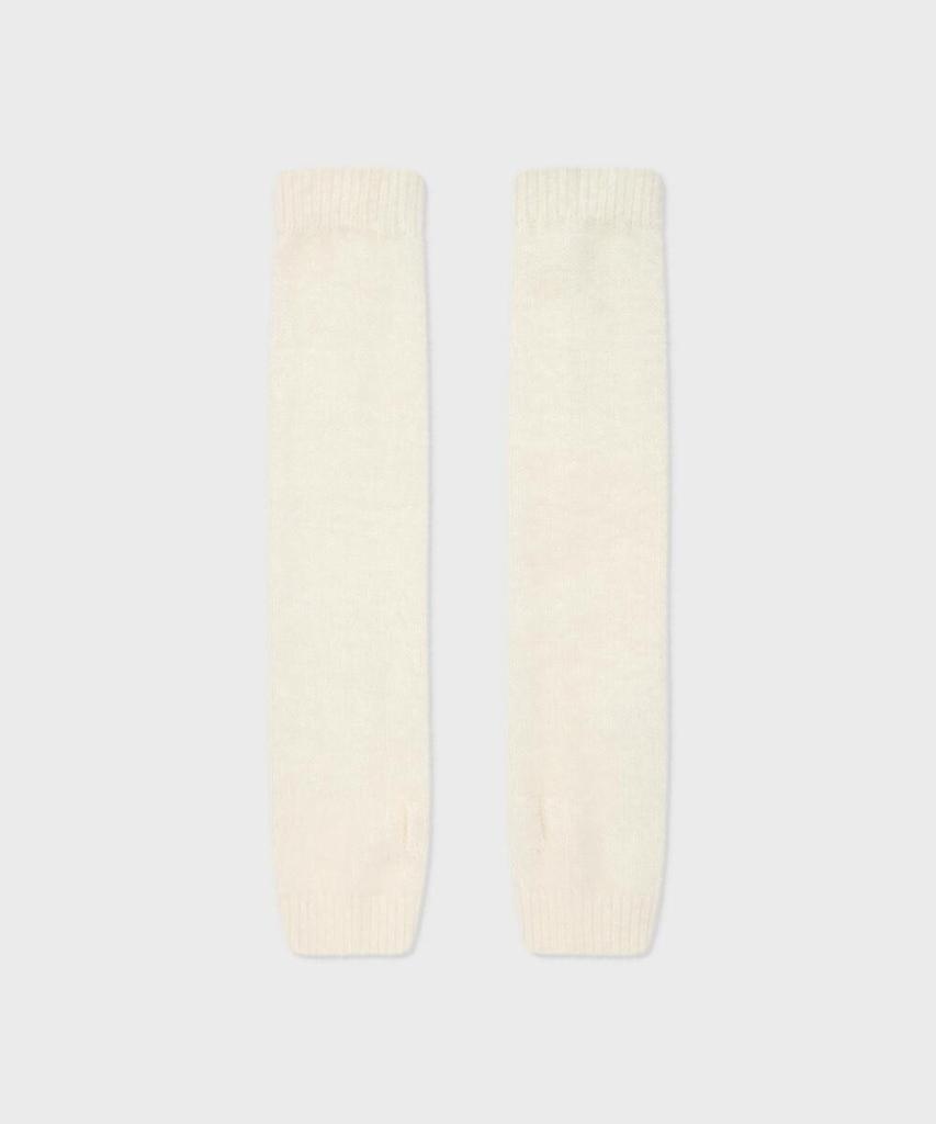 FALLETT Hairy Knit Warmer Set Ivory