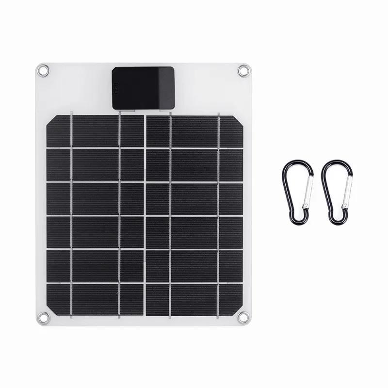 5W 5V Power Solar Charging Pad USB Output Cell Phone Outdoor Solar Charger Outdoor Portable Hangable Mobile