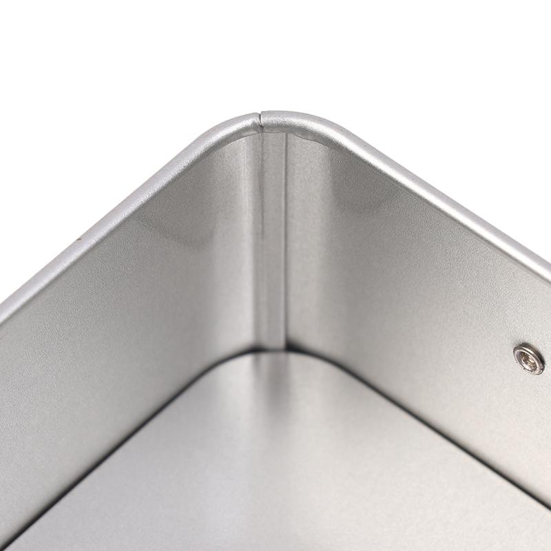 Rectangular Tinplate Cookie Tins Box With Lid Dustproof Home Kitchen Desktop Storage Tin For Candy Coffee Tea Jewelry Chocolate