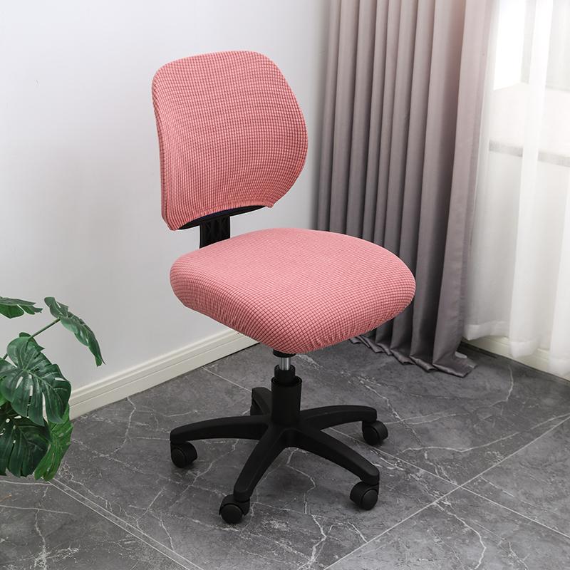 

2 шт./компл. Эластичные бархатные чехлы на офисное кресло в клетку, Утолщенный компьютерный чехол на сиденье из спандекса, Чехол на кресло, Домашний текстиль 2pcs-set