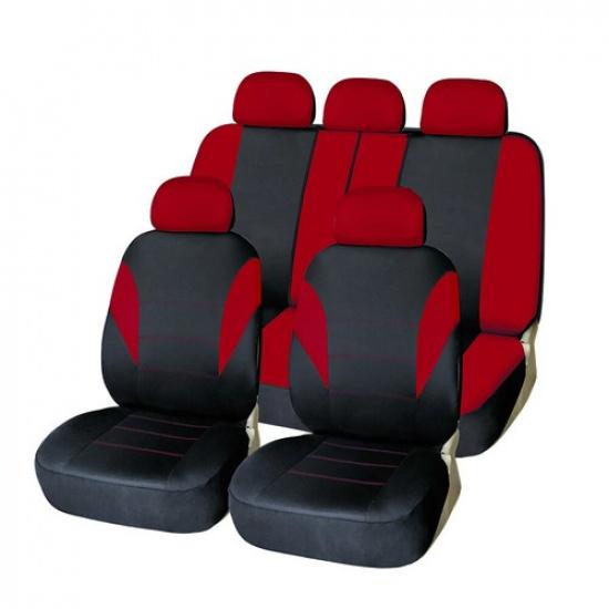 Universal Car Seat Covers Polyester Auto Seat Protector Front & Rear Seat Covers