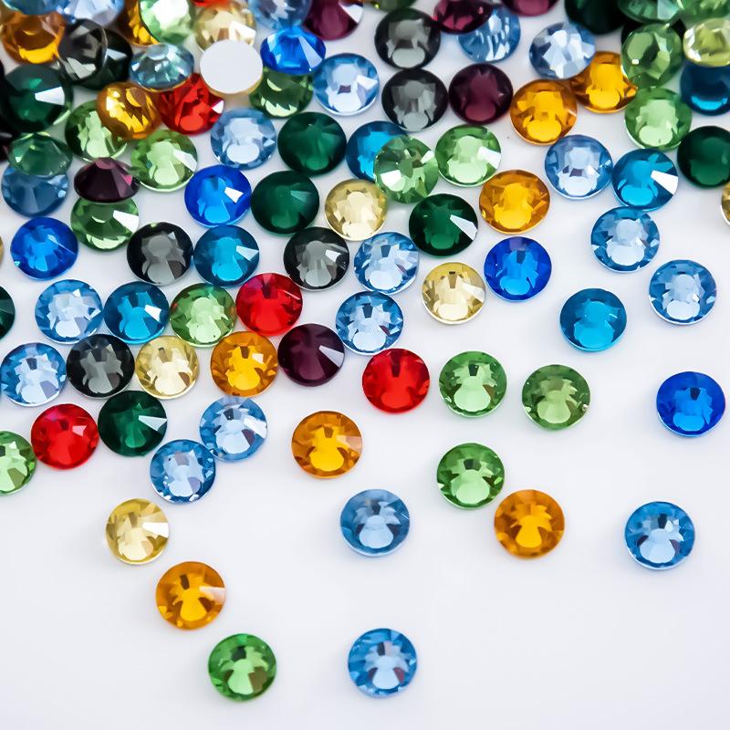 

Нейл-арт с плоским дном, стразы, цветные бриллиантовые украшения для нейл-арта, смешанные цвета волос, яркий бриллиантовый нейл-арт, бриллиантовый сценический макияж, наклейка для лица, украшения SS16 [about 4mm] -288pcs