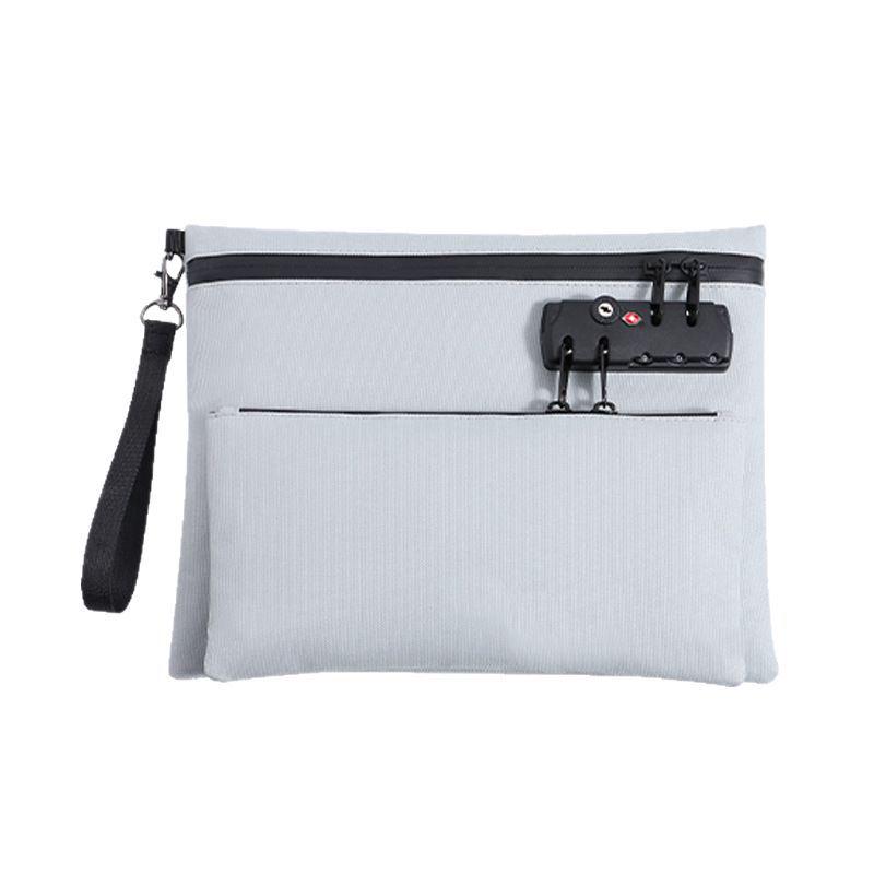Dual-Layer Anti-Theft Cash & Document Password Lock Bag