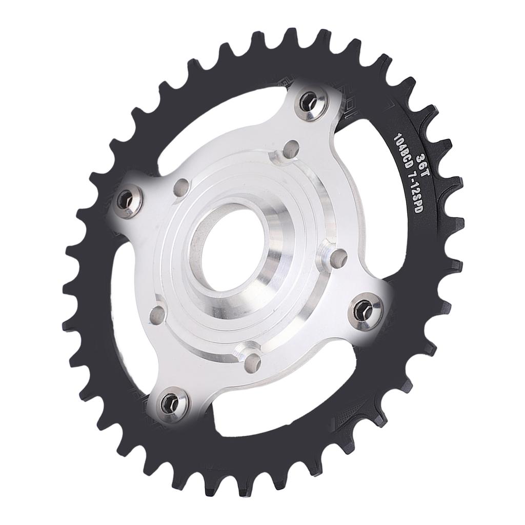 104BCD 36T Chainring Conversion Kit Aluminum Alloy Mid Drive Chainring Spider Adapter Kit for