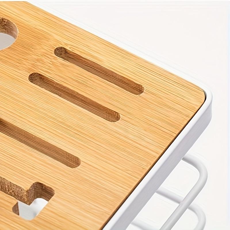 Multifunctional Knife Holder for The Kitchen with a Drainage Tray, Designed for Countertop Storage And Organization.