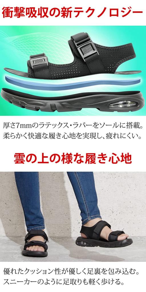 Sandals for Men and Women with the Strongest Shock Absorption and Air Sports [Radweather] Cushioning. Sandals.