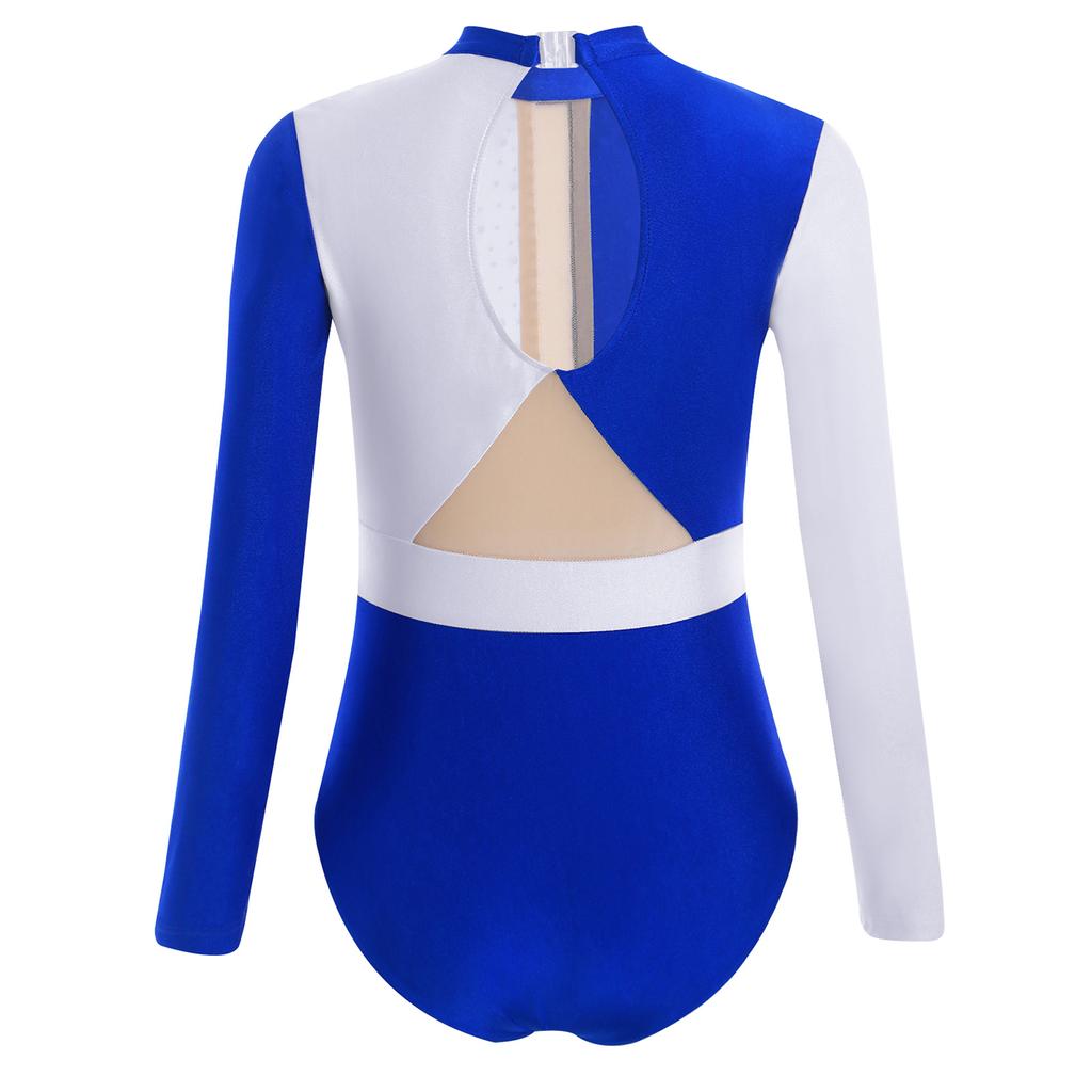 Mädchen Eiskunstlauf Ballett Gymnastik Trikot Latein Tanz Cha-Cha Leistung Glitzernden Strass Jazz Body Dancewear