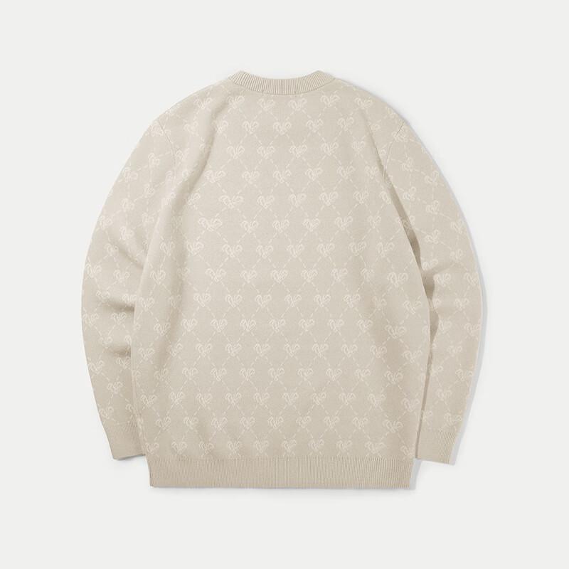 HLA Herr Jacquardstickad Pullovertröja