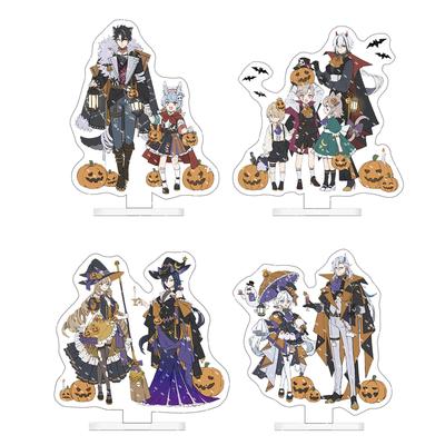 Anime Genshin Impact Furina dynia Halloween Cosplay akrylowa figurka stojak dekoracja biurka kolekcja dla fanów Prop prezent dla przyjaciela