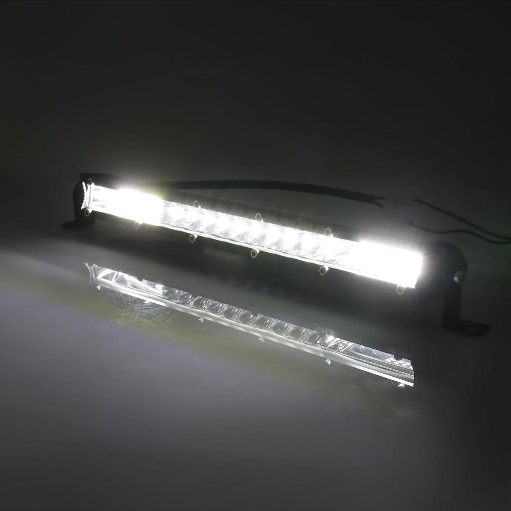 10/20 Zoll LED-Lichtleiste LED-Arbeitsdachleuchten 12V 24V Flutlicht Spotstrahl Fahrleuchten Nebelscheinwerfer für Jeep LKW Anhänger 4x4 Offroad