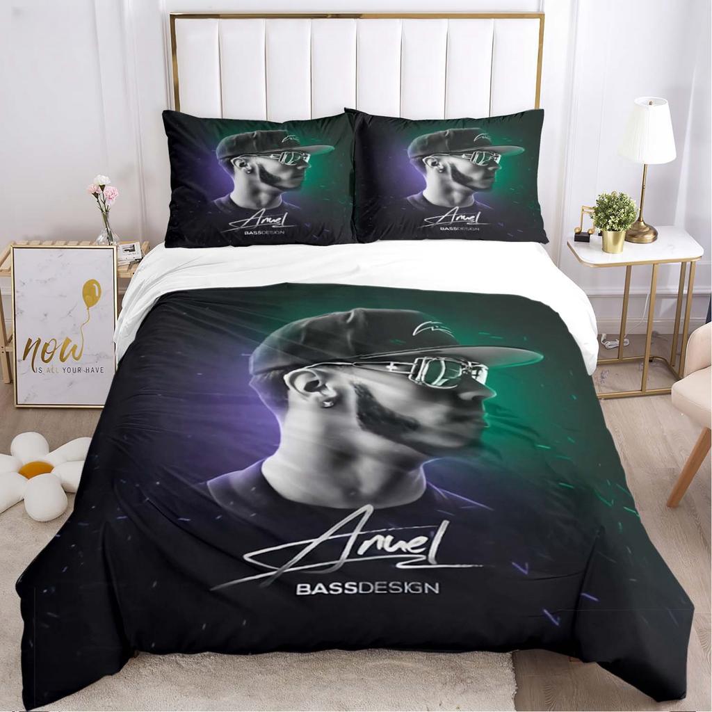 Anuel AA Rapper Hip Hop Singer All Season Duvet Cover Bedding Set Soft Quilt Cover and Pillowcases Teen Single_Double_Queen_King