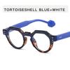 Rivets Decoration Sun Glasses for Men Round Shape Anti-reflective Sunglasses Women Travelling Driving Men Sunglass