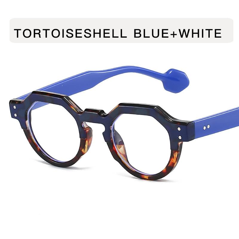 Rivets Decoration Sun Glasses for Men Round Shape Anti-reflective Sunglasses Women Travelling Driving Men Sunglass