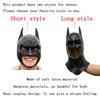 Two Styles Cosplay Movie Character Super Cool Bat Hero Funny Halloween Mask Half Face Head Cover Carnival Party Costume Props