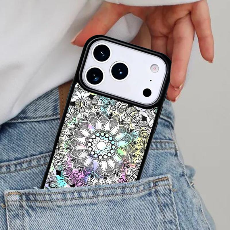 Mandala Mandala Phone Case for iPhone 17ProMax 12 13 14 15 16e 17 Pro Max Plus Air Cover