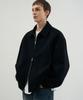 Draw Fit Wool Stadium Line Zip-Up Jacket [Black]