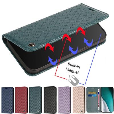 Luksusowe magnetyczne skórzane etui do iPhone'a 14 13 12 Pro Max 11 7 8 Se 2020 Xr portfel z klapką stojak na telefon etui na książkę