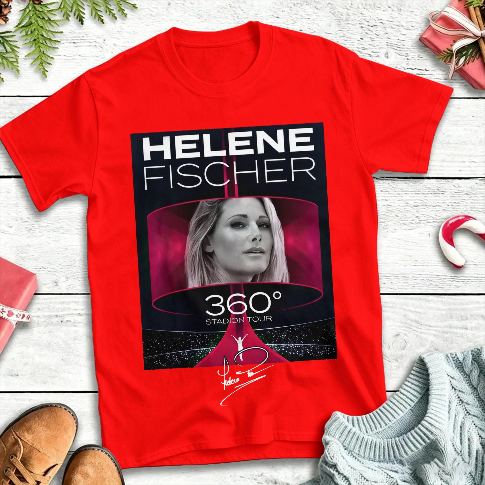 Crazy Helene Fischer 360° Stadium Tour TShirt Unisex Crew Neck Cotton T Shirts Short Sleeve Tees Printed Clothing S