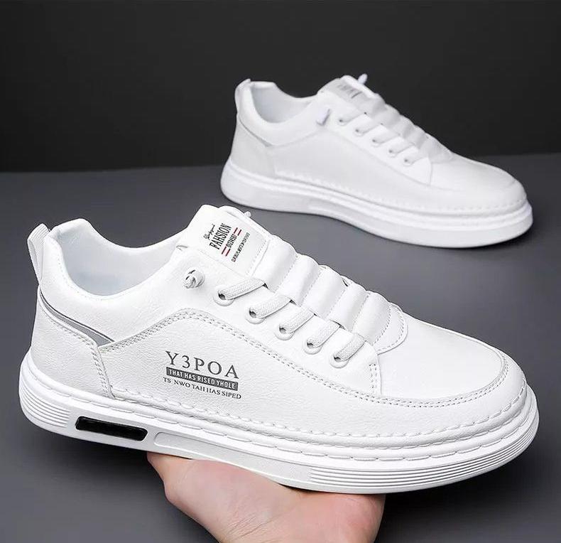 Men's Casual Shoes 2024 Summer New Sports Board Shoes Trendy and Versatile Breathable Soft Soled Odorless Lace Up Trendy Shoes