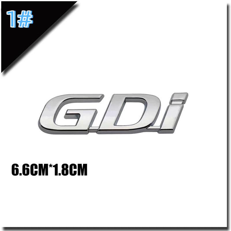 3D Metal Car Sticker T GDI Emblem Logo Rear Trunk Badge Accessories GDI-1#