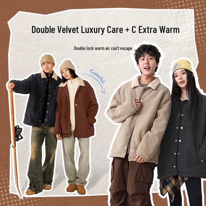 

Jeanswest Men s Corduroy Fleece-Lined Winter Jacket 2XL