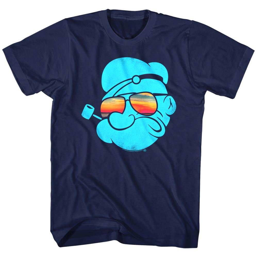 Popeye Sunset Aviator Sunglasses Men T Shirt XXL