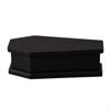 Casket Organizer Wooden Box with Compartments Black for Halloween