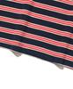 TAILOR STUDIO Minimal Logo Stripe Short Sleeve T-Shirt (Navy/Red)