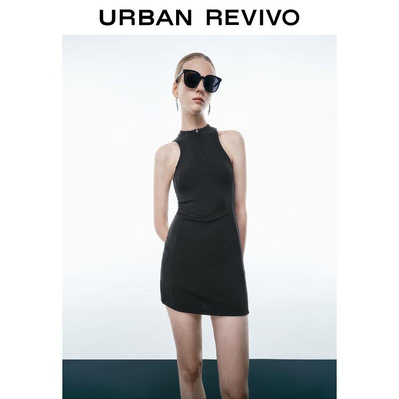 

UR 2025 Summer Half-Zip Hollow Sleeveless Dress S